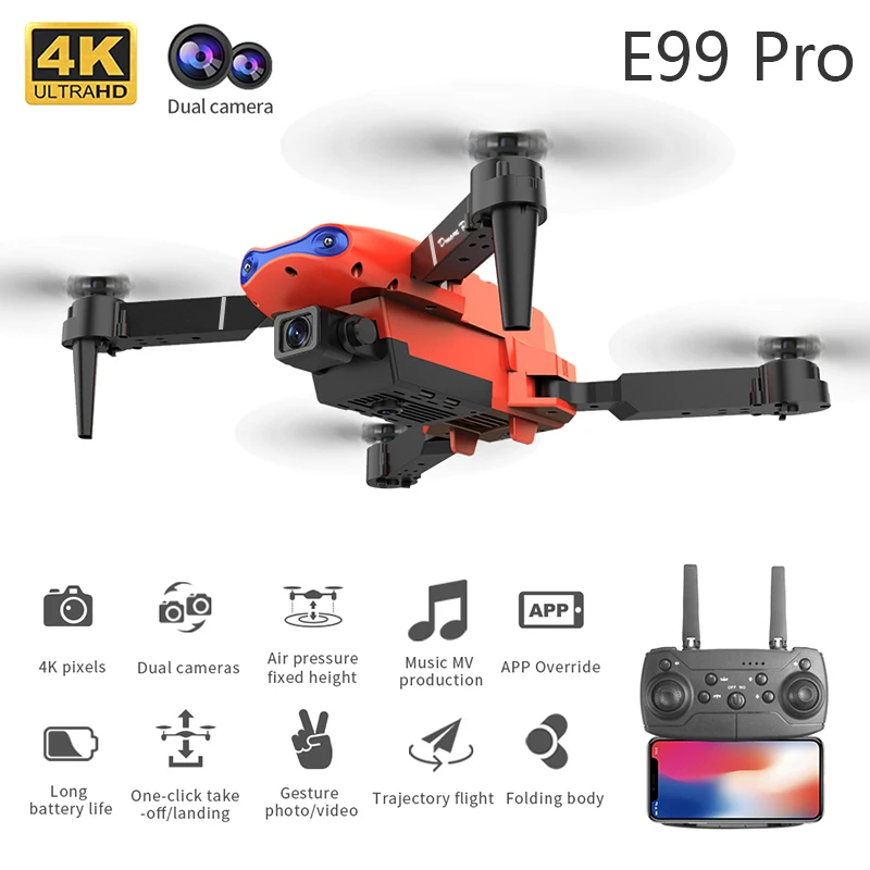 4K 5G WIFI FPV E99Pro Foldable - مراجعة Drone Rc E99 Pro وسعره
