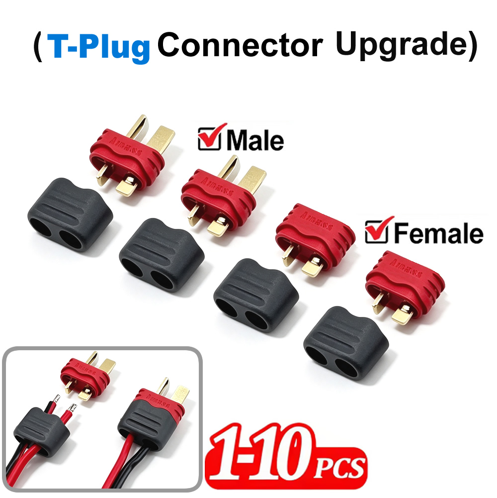 T Plug T Connector with Sheath - مراجعة Drone Rc Car Hybrid وسعره