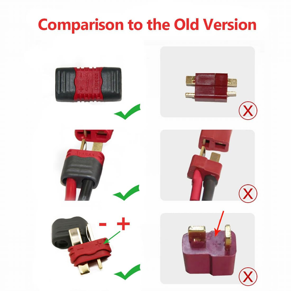 T Plug T Connector with Sheath - مراجعة Drone Rc Car Hybrid وسعره