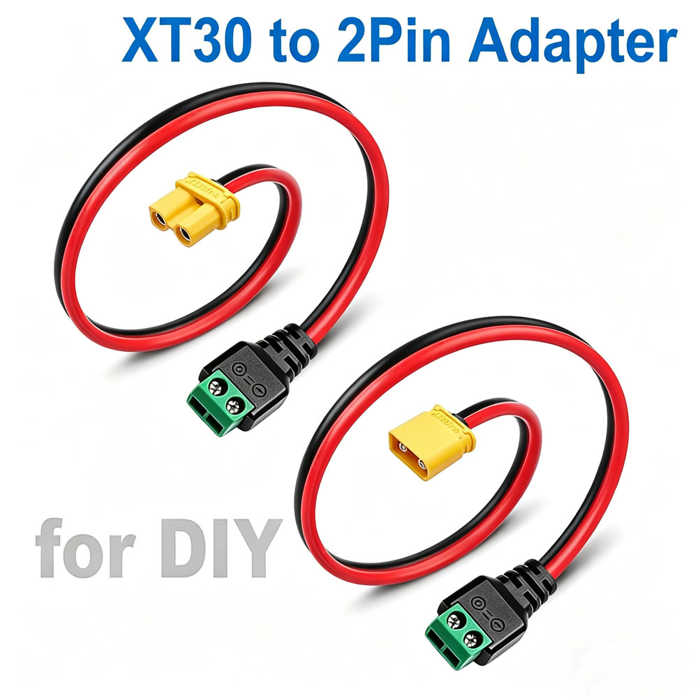 XT30 to 2 Pin Solderless Termi - مراجعة Drone Rc Car Hybrid وسعره