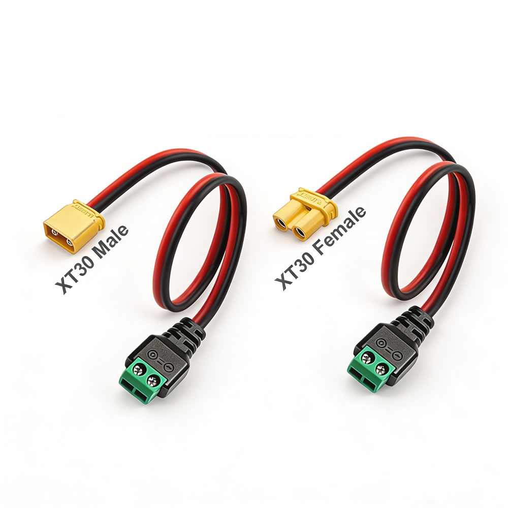 XT30 to 2 Pin Solderless Termi - مراجعة Drone Rc Car Hybrid وسعره
