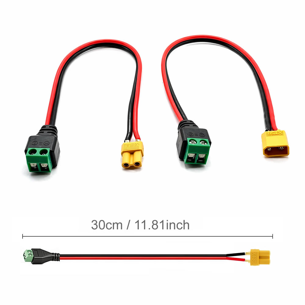 XT30 to 2 Pin Solderless Termi - مراجعة Drone Rc Car Hybrid وسعره