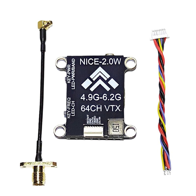 B68A 5.8G 2W VTX 2000Mw 64CH F - مراجعة Drone Without Rc وسعره